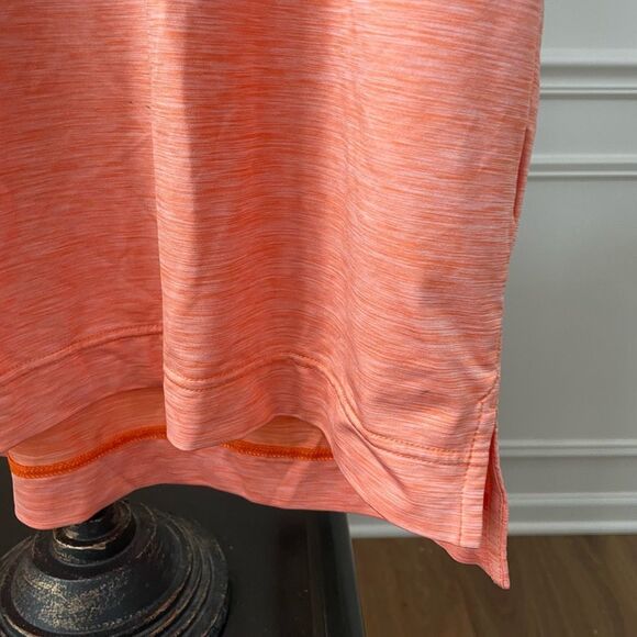 FootJoy Orange Heather Moisture Wicking Polo Golf Shirt Orchard Lake CC - Picture 5 of 7